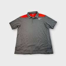 Gray Nike Fitdry Tennis Court Casual Polo Shirt Men's XL
