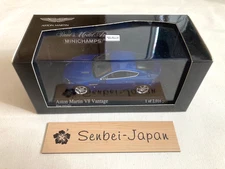 Minichamps Aston Martin V8 Vantage 2005 Blue Metallic Good Condition from Japan