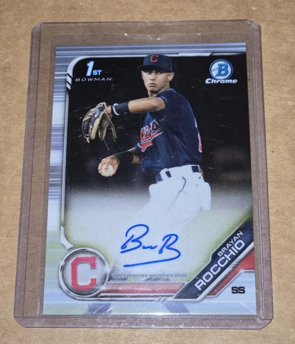 Bryan Rocchio 2019 Bowman Chrome Prospects Auto #CPA-BR 1st Bowman