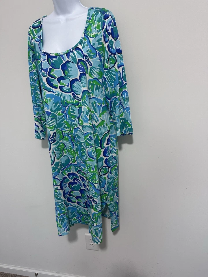 Vestido Midi Lilly Pulitzer Kenzie Ágata Río Perezoso Talla XL Foto 4 de 4