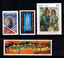 France 2000 Yv. 3299-3302 Neuf ** 100% banque, monument, art, tourisme