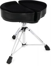 Ahead Spinal-G 3-leg Drum Throne with Saddle Seat - Black (2-pack) Bundle