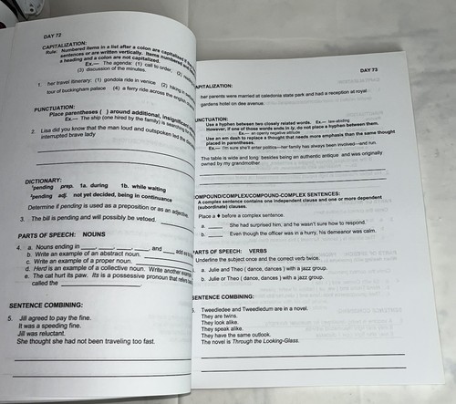 Easy Grammar Ultimate Series 180 Daily Teaching Lessons Grade 9 Student Workbook - Picture 4 of 4