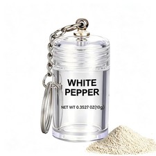 Holajoy Travel Salt Shaker Keychain, Portable Refillable Spice Jars