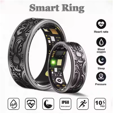 #ad #ad Smart Ring Heart Rate Blood Pressure Blood Oxygen Sleep Monitoring $60.00