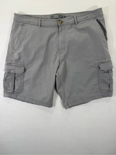 Men's Gray Cargo Shorts with Utility Pockets