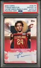 2025 TOPPS CONTEMPORARY MARKS RAINBOW FOILBOARD TYRESE PROCTOR RC PSA 10 AUTO 10