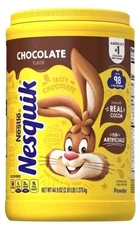 Nesquik Chocolate Powder Drink Mix 44.9 oz Large Canister