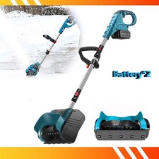 800W Electric Snow Shovel Cordless Snow Removal Snow Blower + Battery & Charger