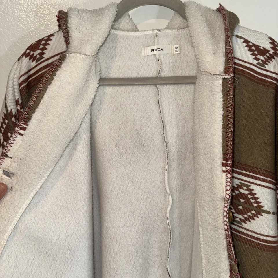RVCA Boho Western Cardigan Sweater Womens Medium M Aztec Southwestern - Image 3 of 4