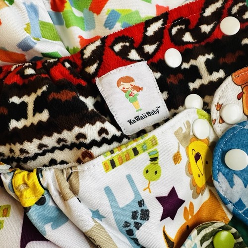 Lot 14 Cloth Diaper Unisex Boy Girl Alva Baby Nora’s Nursery Mama Koala Kawaii - Picture 5 of 21