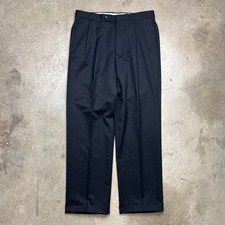 Vintage 80s pleated trousers 32x30 Black dress pants
