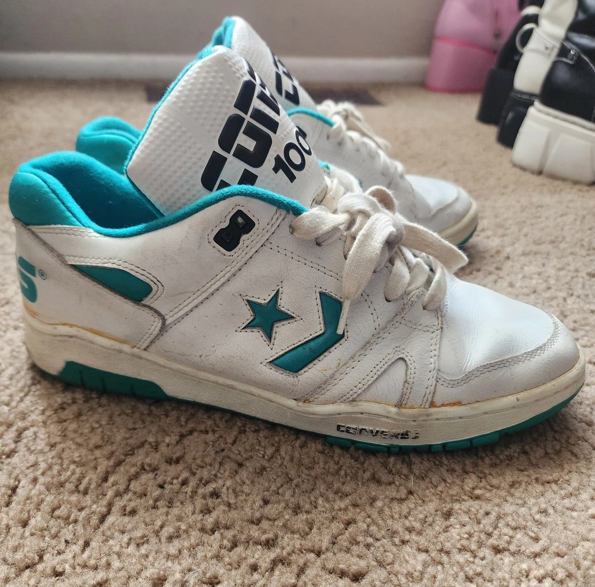 CONVERSE CONS 激レアモデル 1991 Larry Bird photo Converse Star Conquest black hi-top shoes