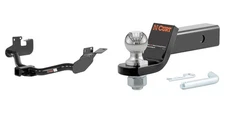 CURT Trailer Hitch Tow Kit 2in Receiver, 2in Ball Mount, Pin & Clip - 13651