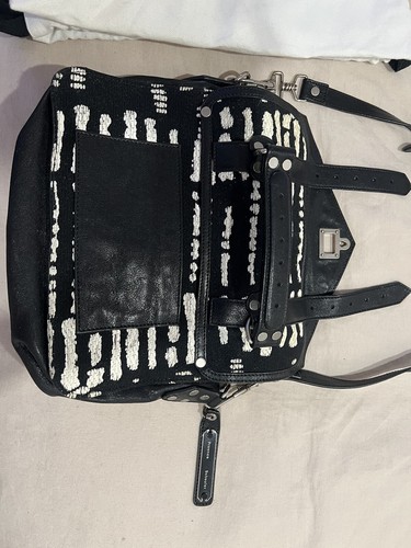 Proenza Schouler PS1 Bag Small Black And White Jacquard - Picture 7 of 12