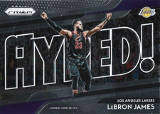 2018-19 PANINI PRIZM GET HYPED LEBRON JAMES #4 NBA BASKETBALL CARD