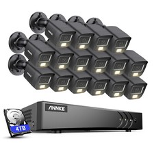 ANNKE 16CH 3K Lite DVR HD 5MP Color Night Security Camera System Human Detection