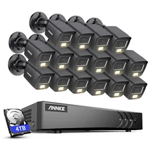 ANNKE 16CH 3K Lite DVR HD 5MP Color Night Security Camera System Human Detection