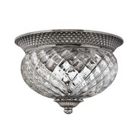 Elstead Plantation Deckenleuchte E27 2-Fach Poliertes Antikes Nickel