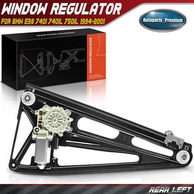 A-Premium 2x Rear Window Regulator With Motor For BMW E38 740i 740iL 750iL 1994-2001