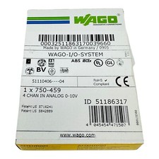 WAGO 750-459 INPUT MODULE ANALOG 4 CHANNEL 10 VDC NEW/NOS IN FACT SEALED BOX