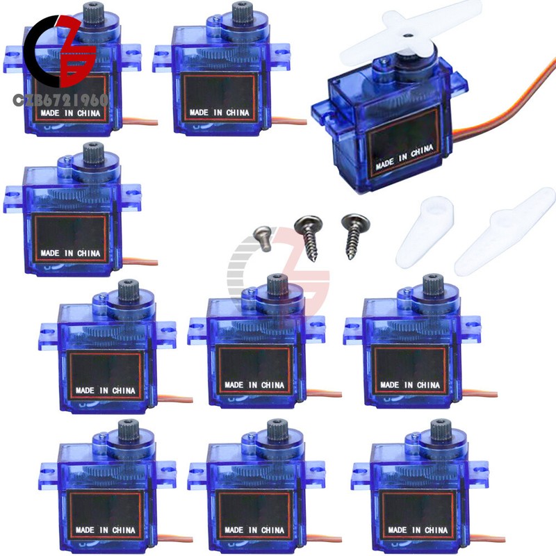 1-10pcs 9G180° Digital Micro Servo Motor Metal Gear For RC Helicopter Car Racing