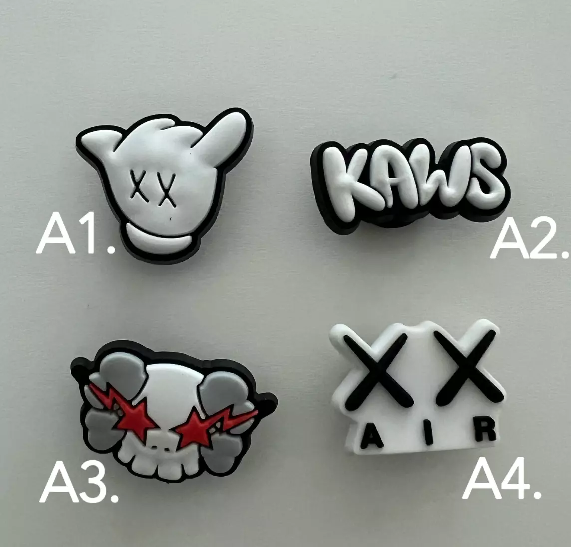 RARE KAWS Croc Pvc Pins, Kaws Croc Charms, Kaws Pins, Kaws