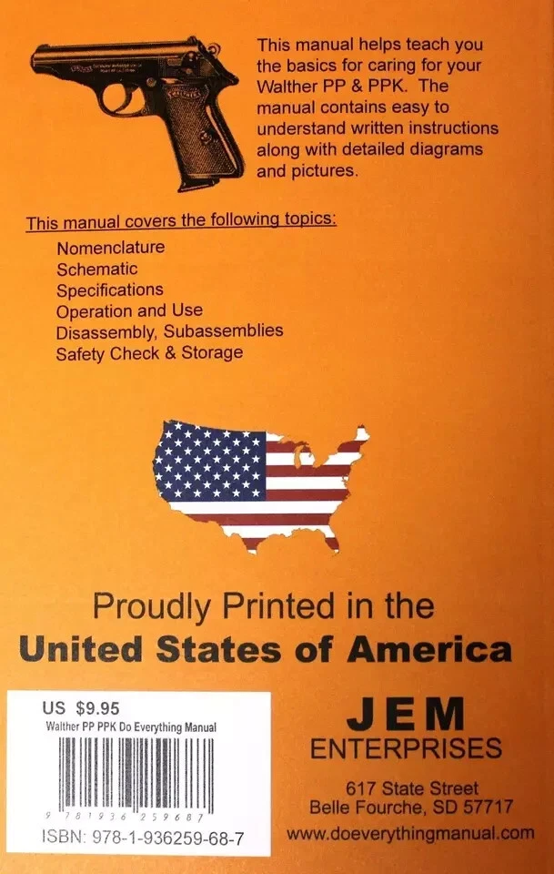 Walther PP & PPK Do Everything Manual Maintenance Assembly Disassembly Care Book Foto 2 de 2