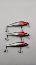 3 pcs Crankbait Pike Fishing Tacle Lure Floating Hard Bait Minnow 