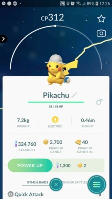 Pikachu ( Explorer ) Pokemon Tr@de Go