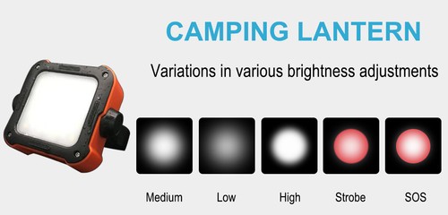 Lampe de Camping Lampe d'Atelier et Batterie Externe Portable 10000 mAh - Imagen 7 de 12