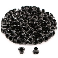 Kydex Holster Eyelets 8-8 Length 1/4 in. Diameter Black Coated 100 Pack