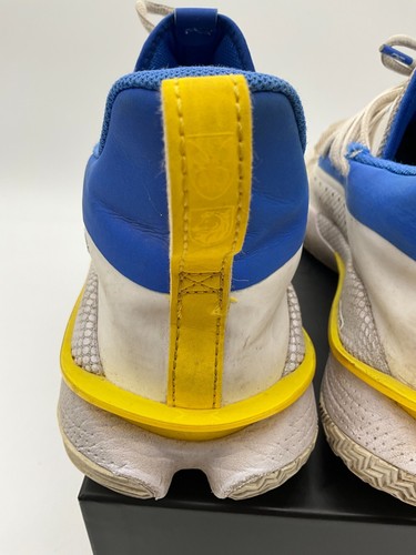 Scarpe da ginnastica Under Armour Curry 7 Dub Nation 2020 sportive uomo bianche a rete stringate - Foto 14 di 23