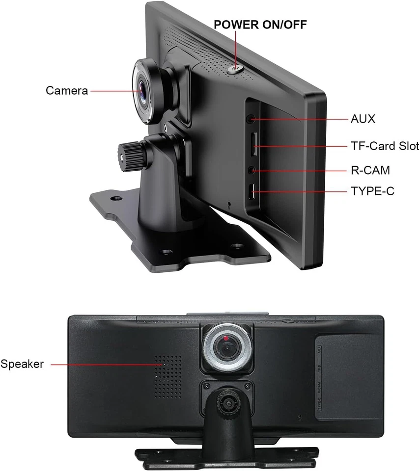 Car Stereo 10" Full HD Touch Screen Wireless Apple & Android Auto w/ Bluetooth - Image 4 of 4