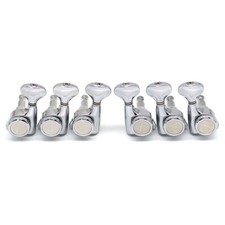 Gotoh Style 3L3R Guitar Locking Tuners Machine Heads Tuning Keys Pegs Silver