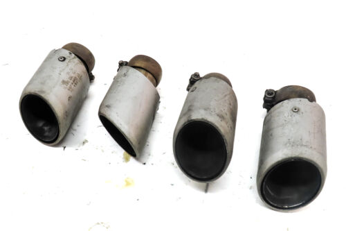 2014-2014 PORSCHE CAYENNE (958) 4.8L TURBO LEFT RIGHT EXHAUST MUFFLER TIP SET 4