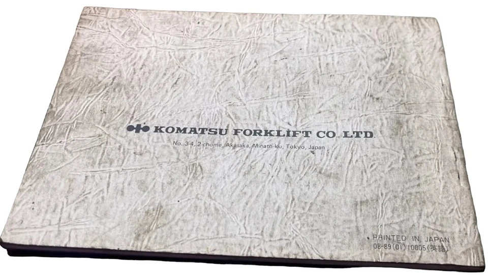 Komatsu FGD10/30 10-AE2 FG10-30S/H FD10-30S/H Forklift Trucks Manual **SALE** - Image 2 of 2