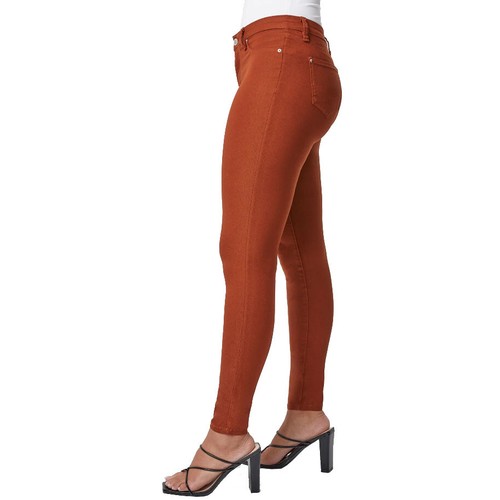YMI Women's Hyper Stretch Mid-Rise 5 Pocket Slim Fit Skinny Jeans - 第 43/122 張圖片