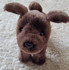 American Girl Doll Pet  Poseable Chocolate Lab 2014 Brown Puppy Dog 6” Near Mint