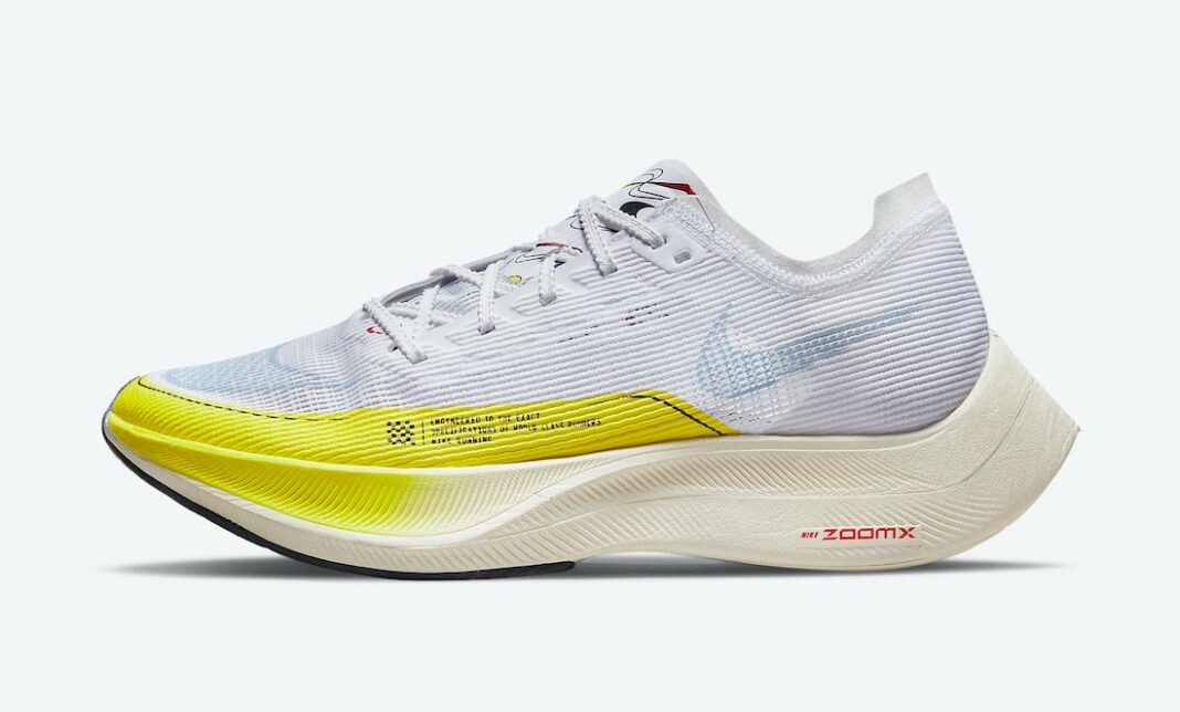 Nike ZoomX Vaporfly Next% 2 New White-Blue Running Shoes Nike ZoomX Vaporfly Next% 2 New White-Blue Running Shoes