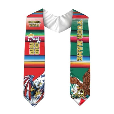 Personalized Mexican Graduation Stole 2025 Mexican Graduation Sash Class Of 2025