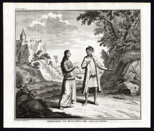 Antique Print-ARAKAN-RAKHINE STATE-BURMA-MYANMAR-COSTUME-Tirion-1731 - Picture 1 of 1