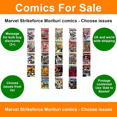 Marvel Strikeforce Morituri Comics - Ausgaben aussuchen