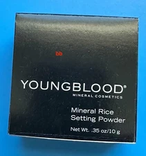 Youngblood Mineral Rice Setting Powder - Light  .35 oz / 10 g New in Box
