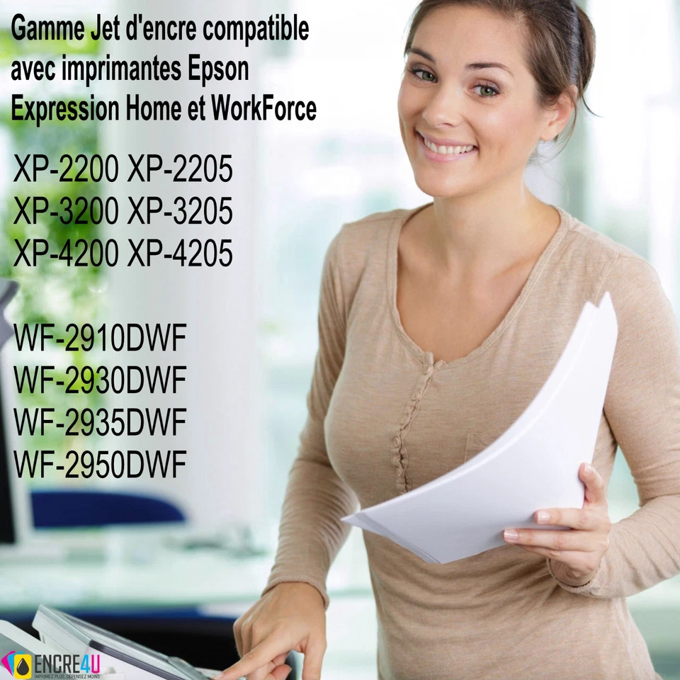 Cartouches d'encre génériques 604 XL pour Epson XP 2200 2205 3200 3205 4200 4205 - Photo 3/4