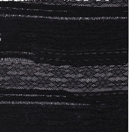 Tecidos de artesanato de Renda Preto Listrado