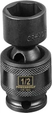 Powerbuilt 1/4" Drive 1/2" Universal Impact 6 Pt Socket - 647214