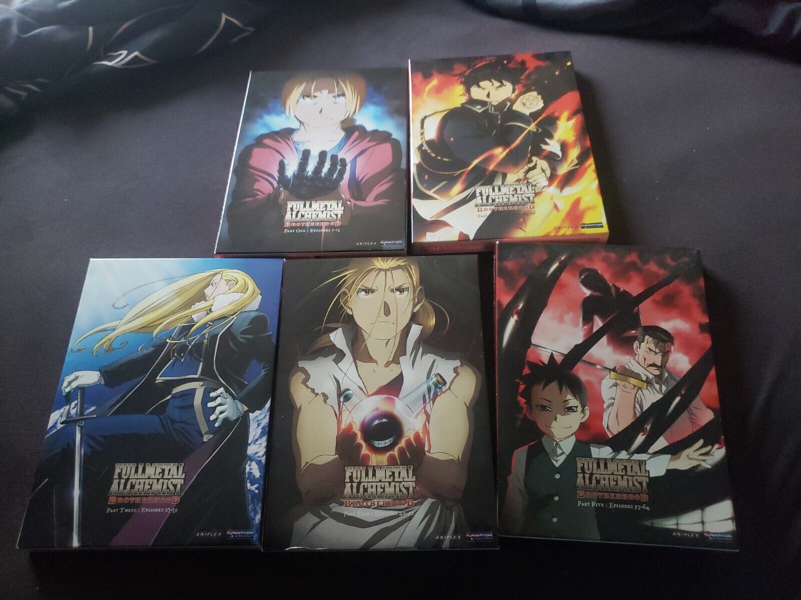 Fullmetal Alchemist Brotherhood Complete Parts 1-5. W~Slipcovers