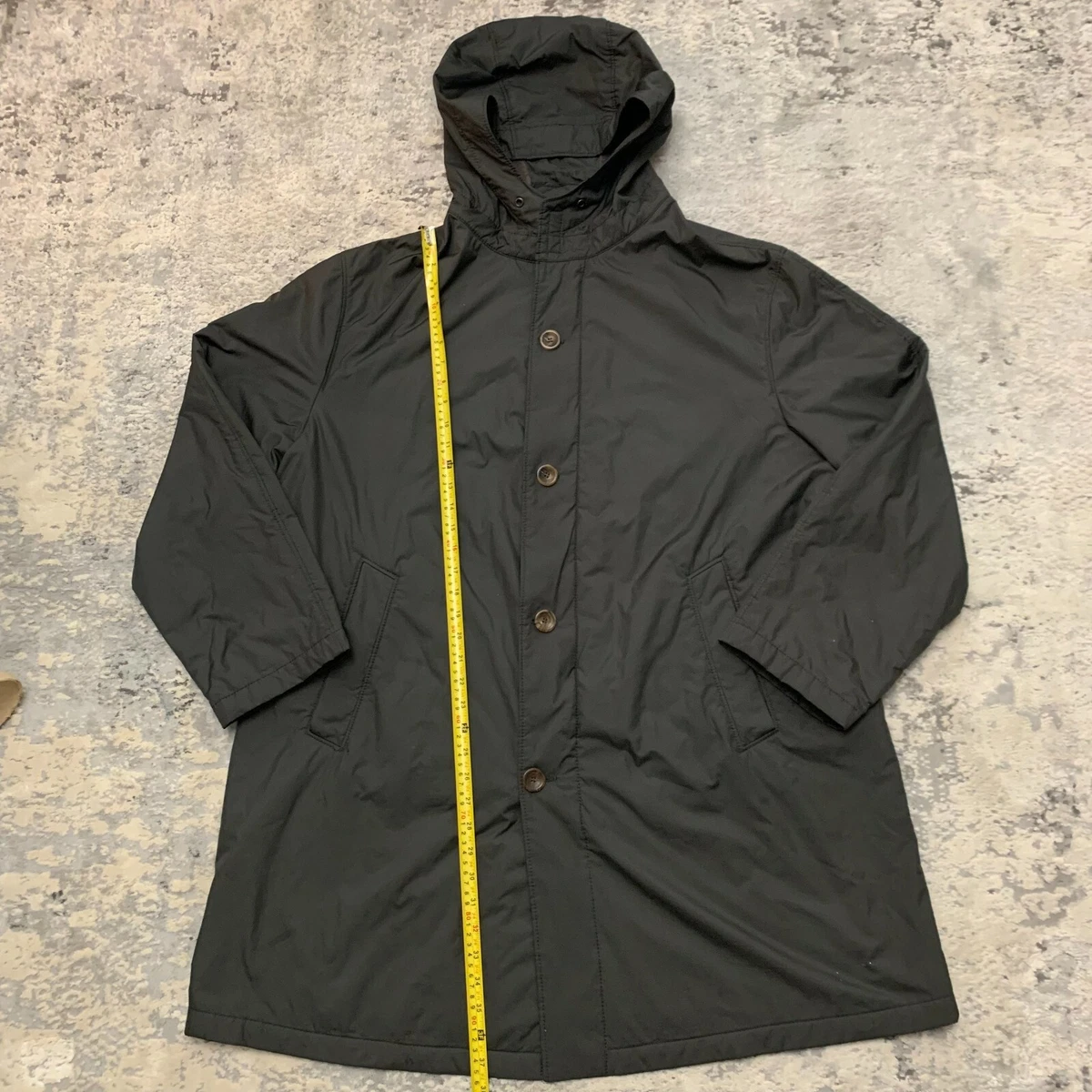 Saks Fifth Avenue Barneys New York Green Trench Raincoat Mens 52