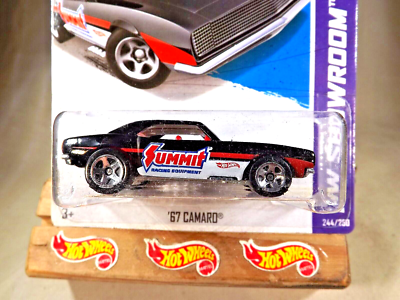 2013 Hot Wheels #244 HW Showroom-HW Performance '67 CAMARO Black w